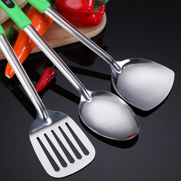 Wholesale stainless steel spatula and spoon sets for kitchen tools, Apple Hanya spatula Application Scenario