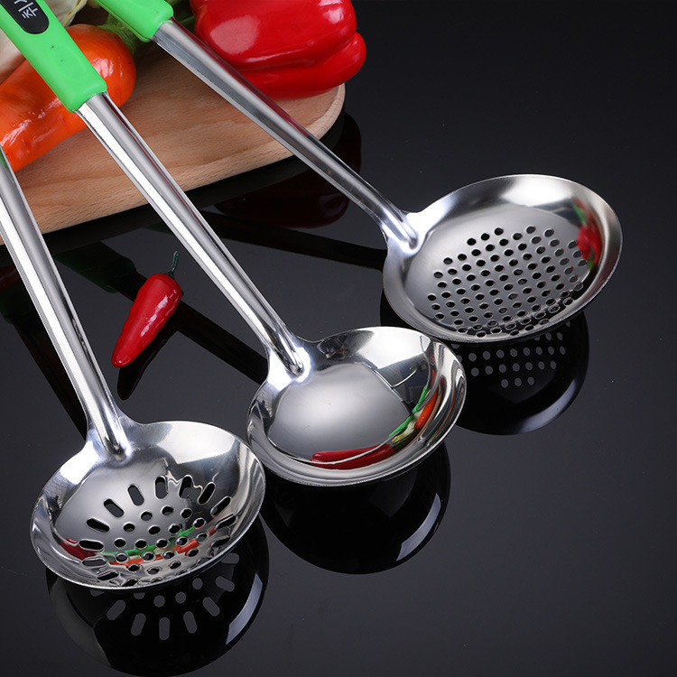 Wholesale stainless steel spatula and spoon sets for kitchen tools, Apple Hanya spatula details Picture