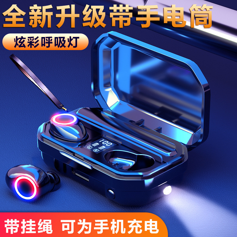 X3 M12 m11 m15 f9 F9-5 Bluetooth headphones with dual-ear touch 5.0TWS custom LED battery level display Item Picture