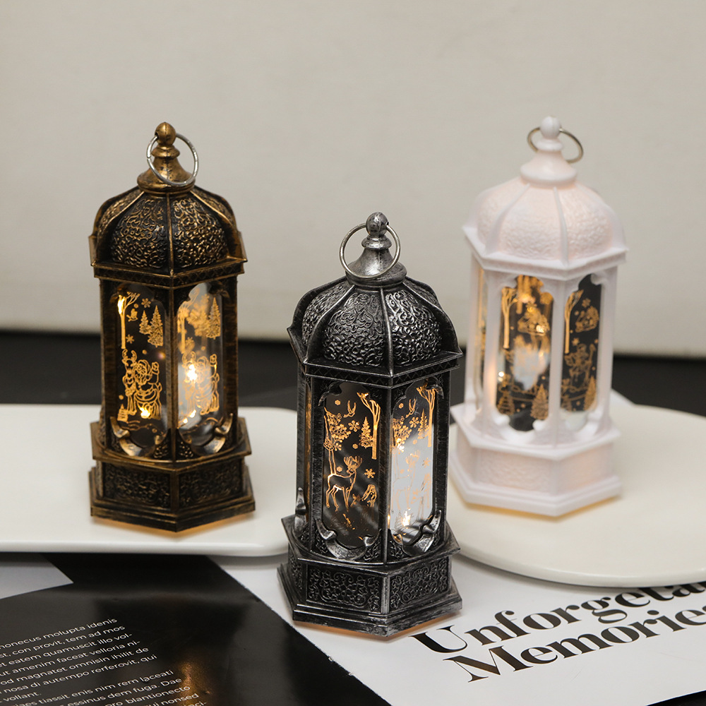 Christmas wind lanterns, candlestick lights, night lights, decorative handicrafts and ornaments details Picture