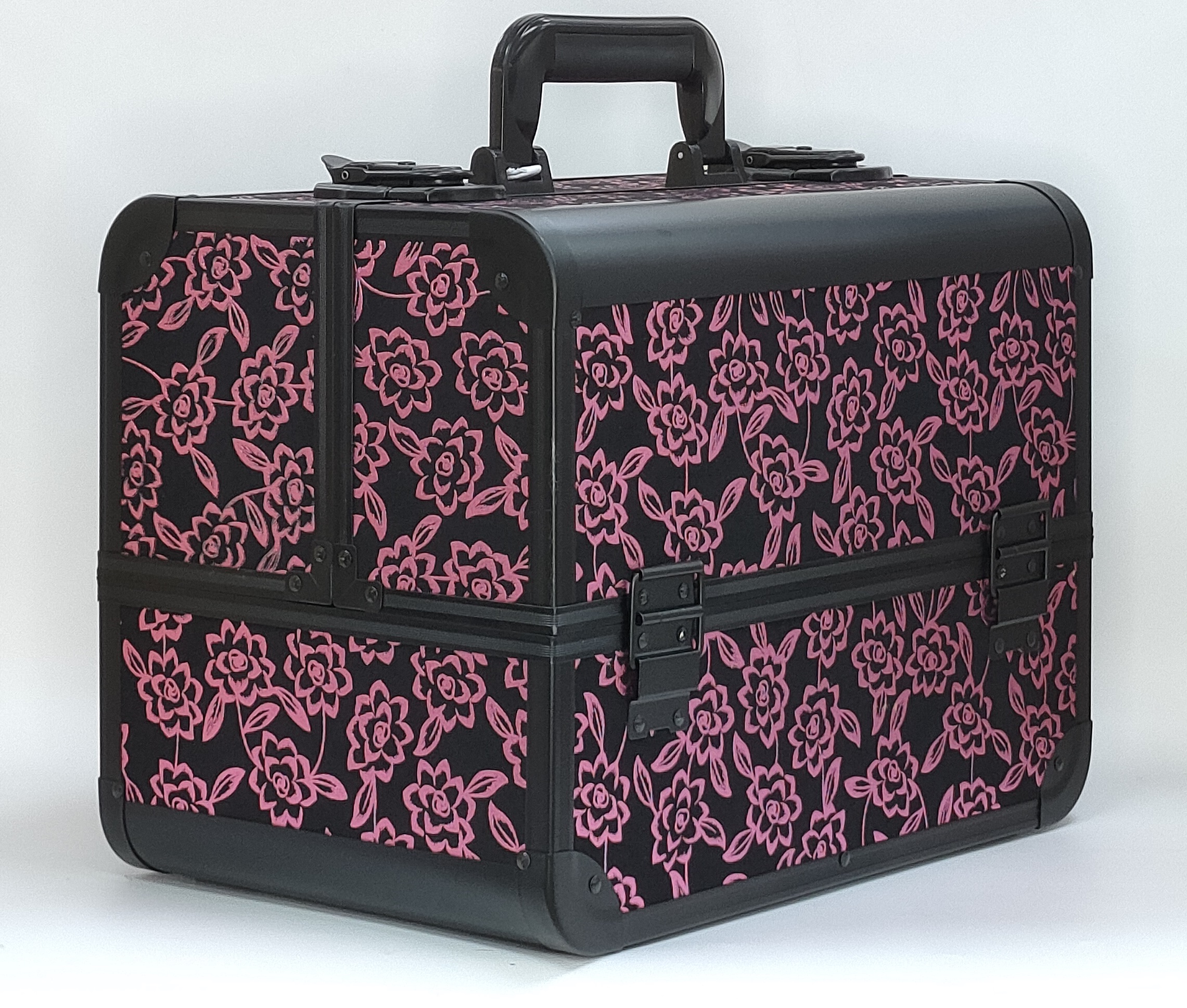 Aidihua's high-end and fashionable new beauty products, including nail, eyelash, foot bath and ear cleaning, feature a three-layer large-capacity aluminum cosmetic box details Picture