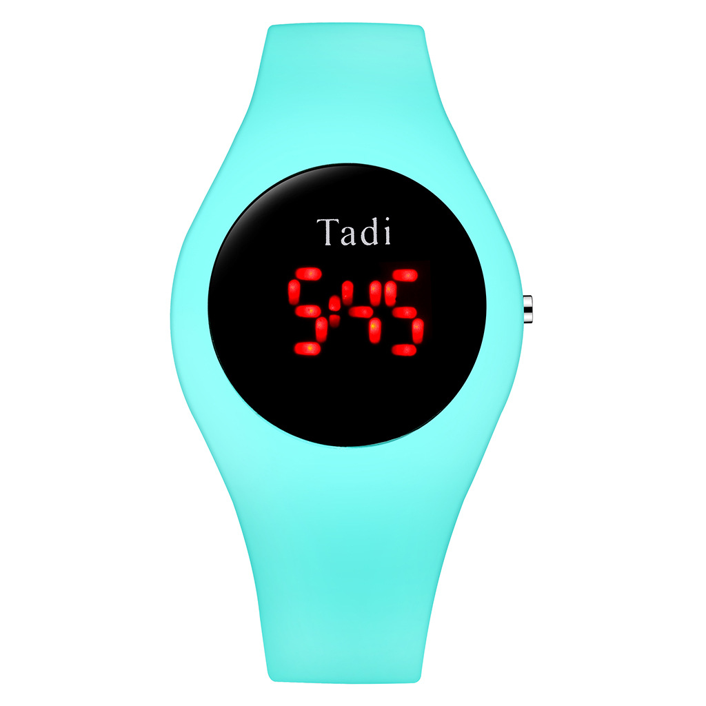 Tadi brand fashionable silicone student quartz watches, AliExpress best-selling silicone bright screen digital watches wholesale details Picture