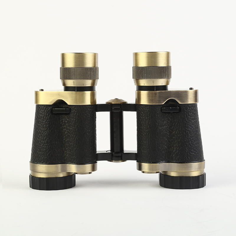 New 62-style binoculars made of all-copper metal, high-power high-definition 8x30 binoculars, retro travel outdoor lenses, directly dispatched by the manufacturer Item Picture