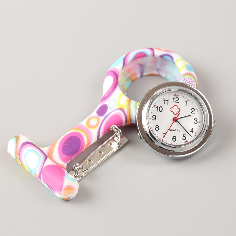 Silicone nurse watch, water transfer printed silicone nurse watch, color nurse watch, gift watch Application Scenario