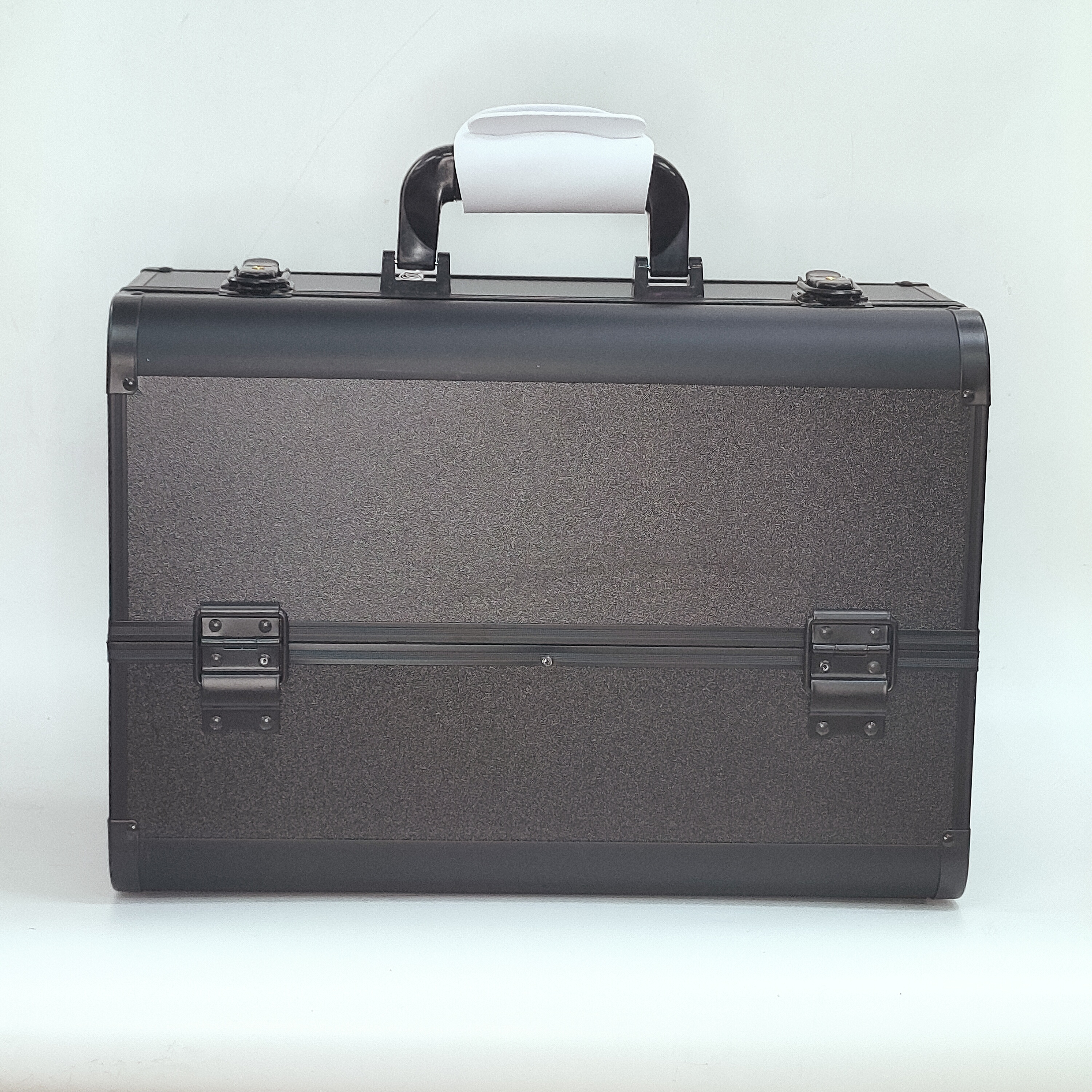 Aidihua large professional makeup box, beauty tattoo toolbox, nail art portable multi-layer follow-up makeup box, double-lock aluminum case details Picture