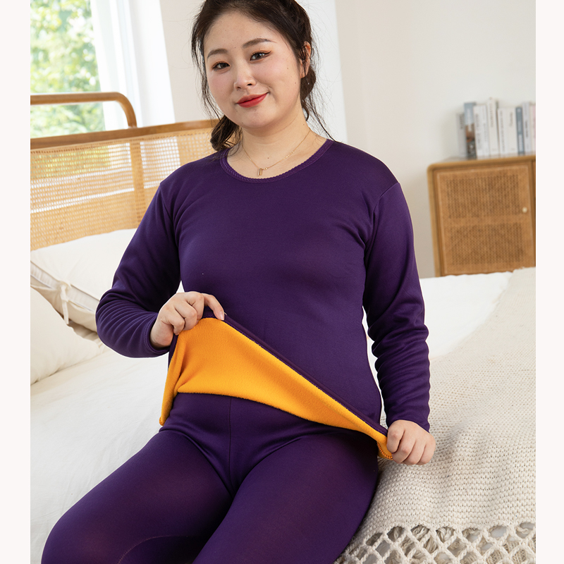 保暖内衣/男士保暖内衣套装/保暖套装/全棉圆领/棉毛衫细节图