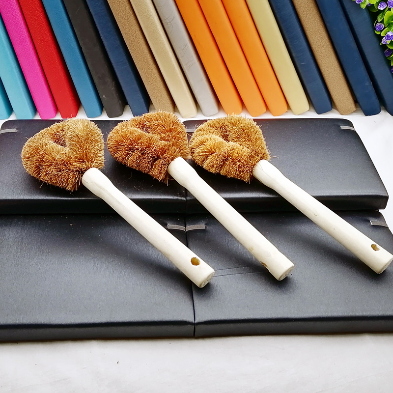 D1625 Brown bristle pot brush, a perfect pot cleaning tool, is available at a 2-yuan store in Yiwu Application Scenario