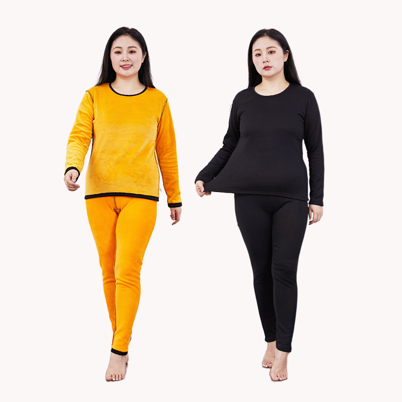 保暖内衣/男士保暖内衣套装/保暖套装/全棉圆领/棉毛衫产品图