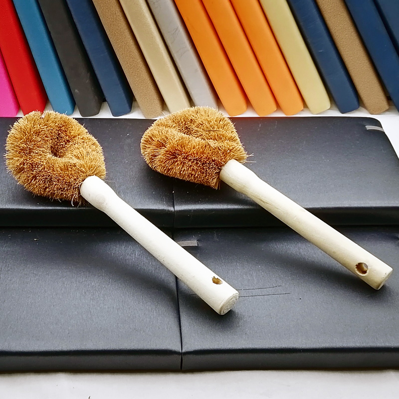 D1625 Brown bristle pot brush, a perfect pot cleaning tool, is available at a 2-yuan store in Yiwu details Picture
