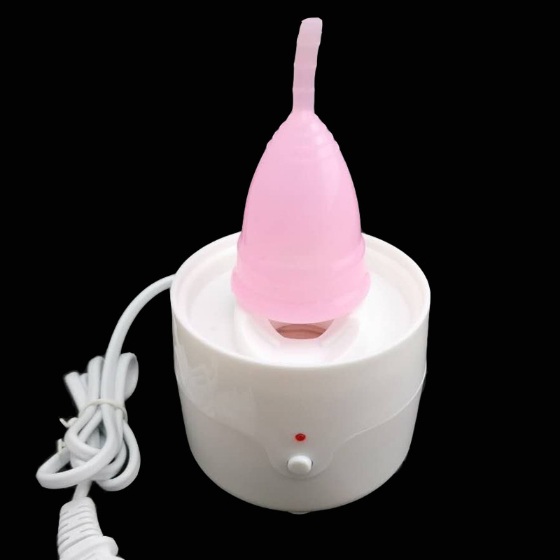 Menstrual cup special sterilizer automatic timing steam disinfection compact easy to carry silica gel supplies cleaner