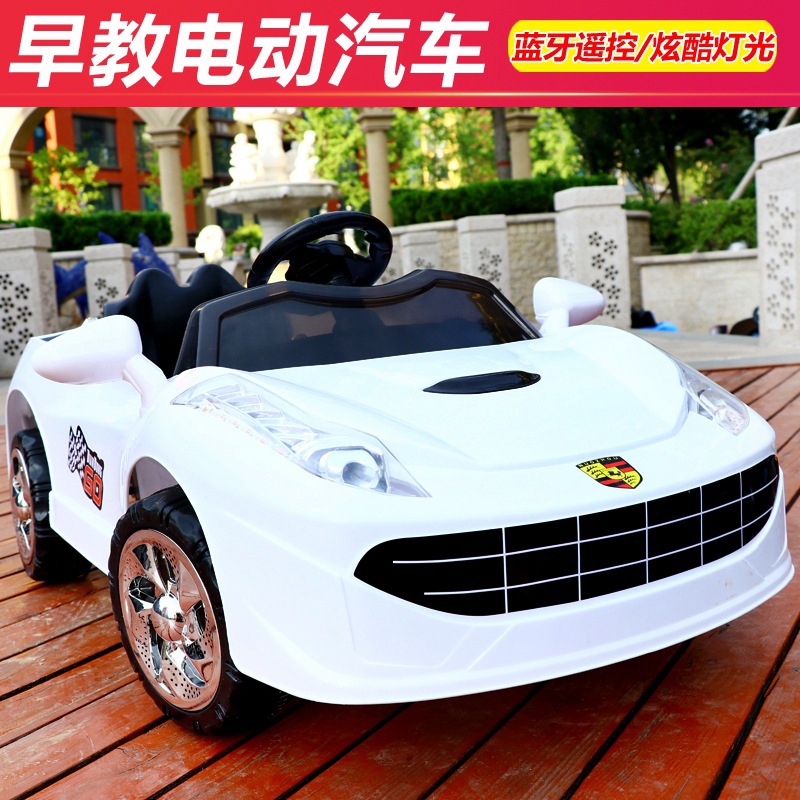 Children's electric vehicle: Four-wheel dual-drive remote control car, charging car for boys and girls, children's car, toy car for kids, can seat people details Picture