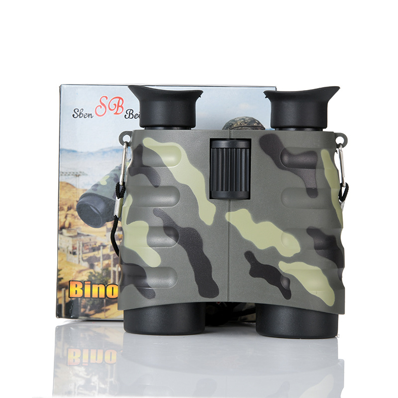 厂家批发新款7X30便携儿童望远镜 促销礼品户外观察双筒望远镜