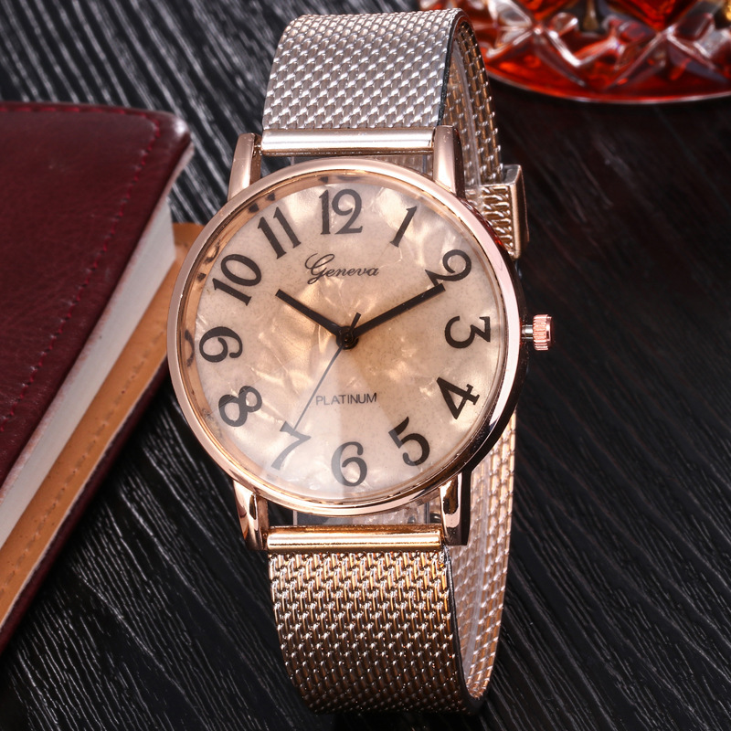 Live streaming special offer couple watches, women's quartz wristwatches, mesh bands, men's casual watches, women's gift factory wholesale details Picture
