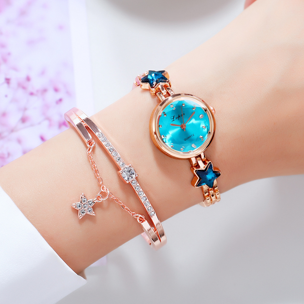 Jewelry watch combination watch bracelet watch creative diamond-encrusted small dial star water diamond watch Diamond watch