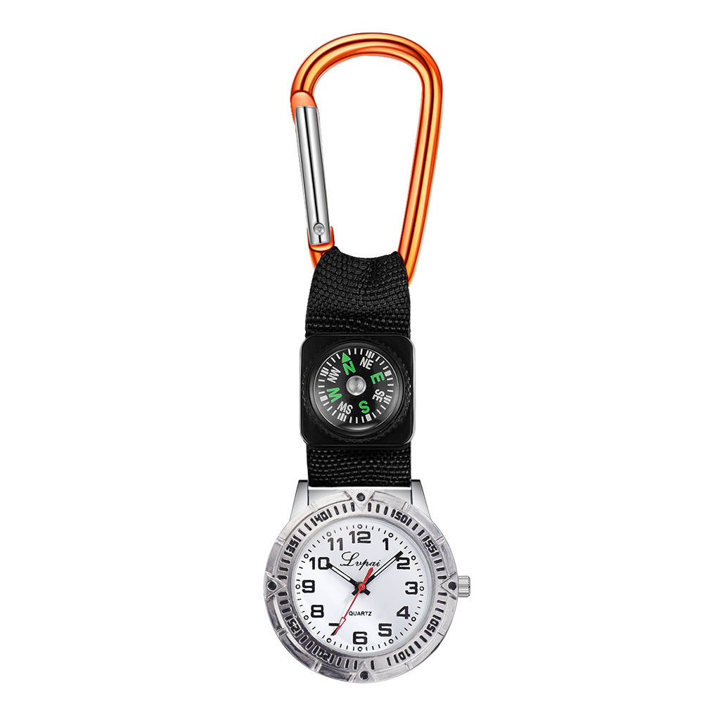 Outdoor watch compass Watch military watch key chain watch function compass mountain nurse watch pocket watch