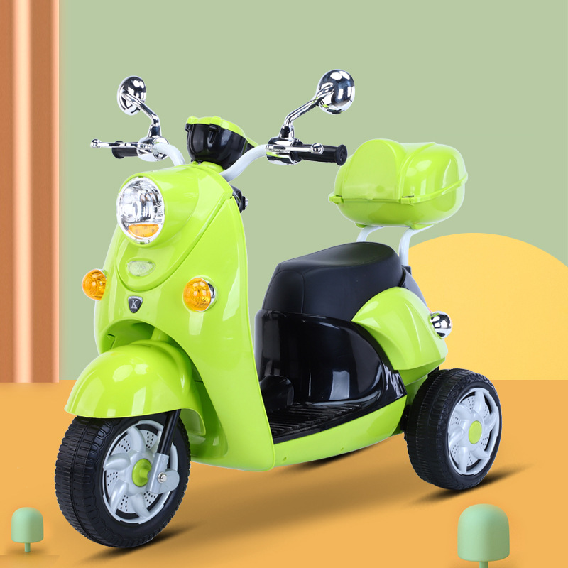 儿童电动车摩托车宝宝电动三轮车玩具车电动车新奇智能玩具自行车详情图1