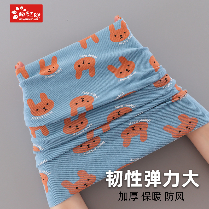 Children's cartoon neck collar, medium-sized, elastic, autumn and winter, Korean-style printed children's neck, one-piece consignment Specification image