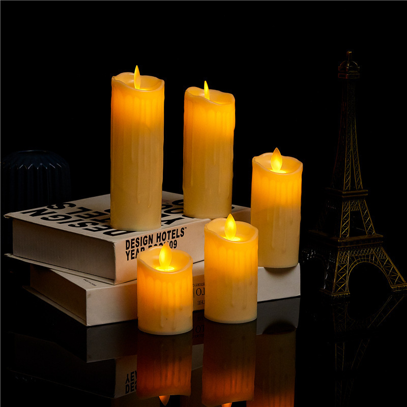 Tearful swinging electronic candle l Decorative handicraft ornament details Picture