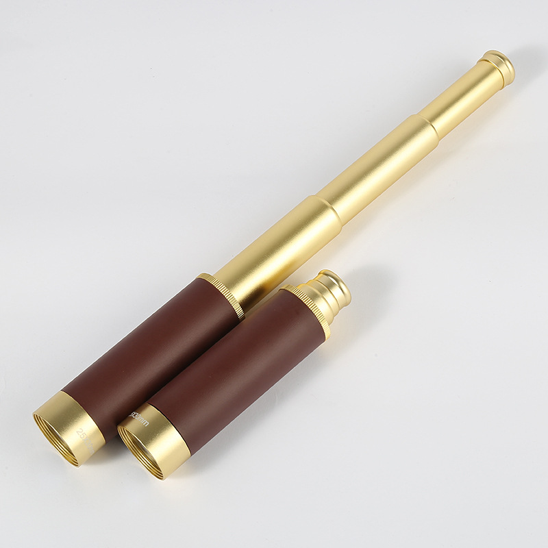 New 25X30 Pirate telescope single-barrel high-magnification high-definition pocket with leather bag gift telescope manufacturer wholesale details Picture