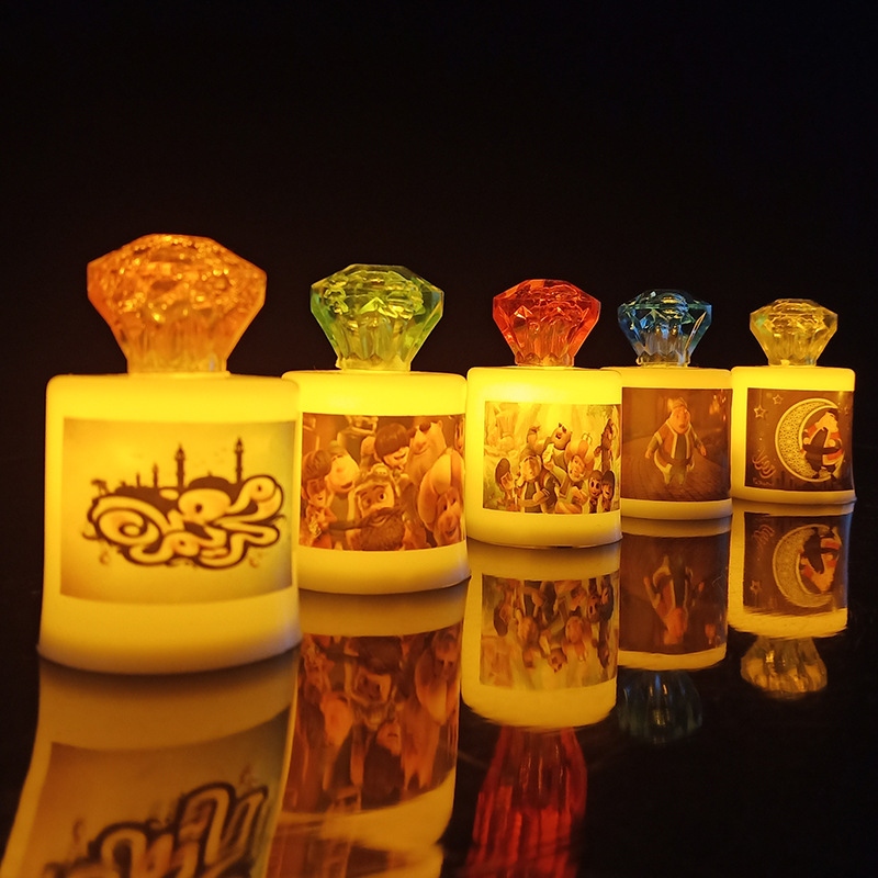 Spiral candle-shaped proposal electronic candle decorative handicrafts and ornaments