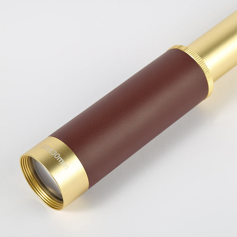 New 25X30 Pirate telescope single-barrel high-magnification high-definition pocket with leather bag gift telescope manufacturer wholesale Item Picture