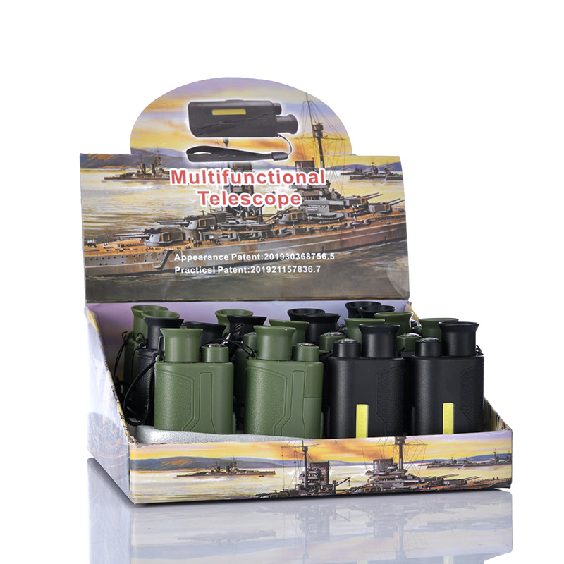 8X21 Children's monocular binoculars with laser and light, cool binoculars, toy binoculars factory price wholesale