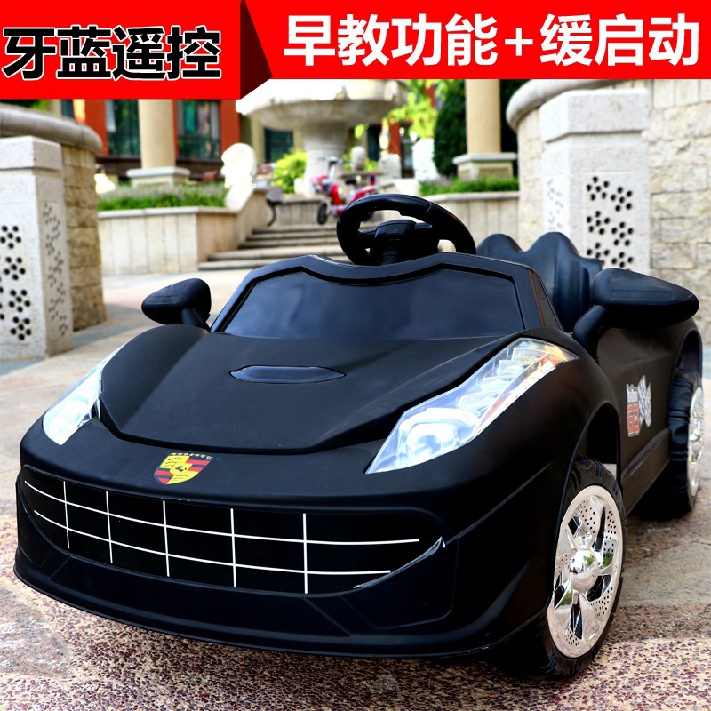 Children's electric vehicle: Four-wheel dual-drive remote control car, charging car for boys and girls, children's car, toy car for kids, can seat people Specification drawing