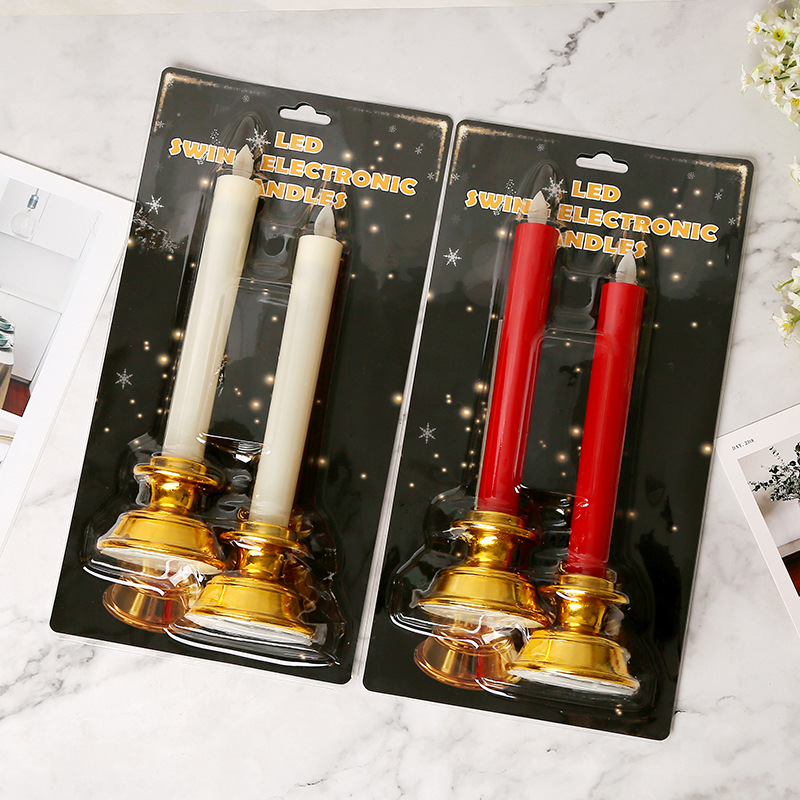 New type of realistic long-pole led electronic candle, a decorative handicraft for temples and Buddhist halls offering Buddha Application Scenario