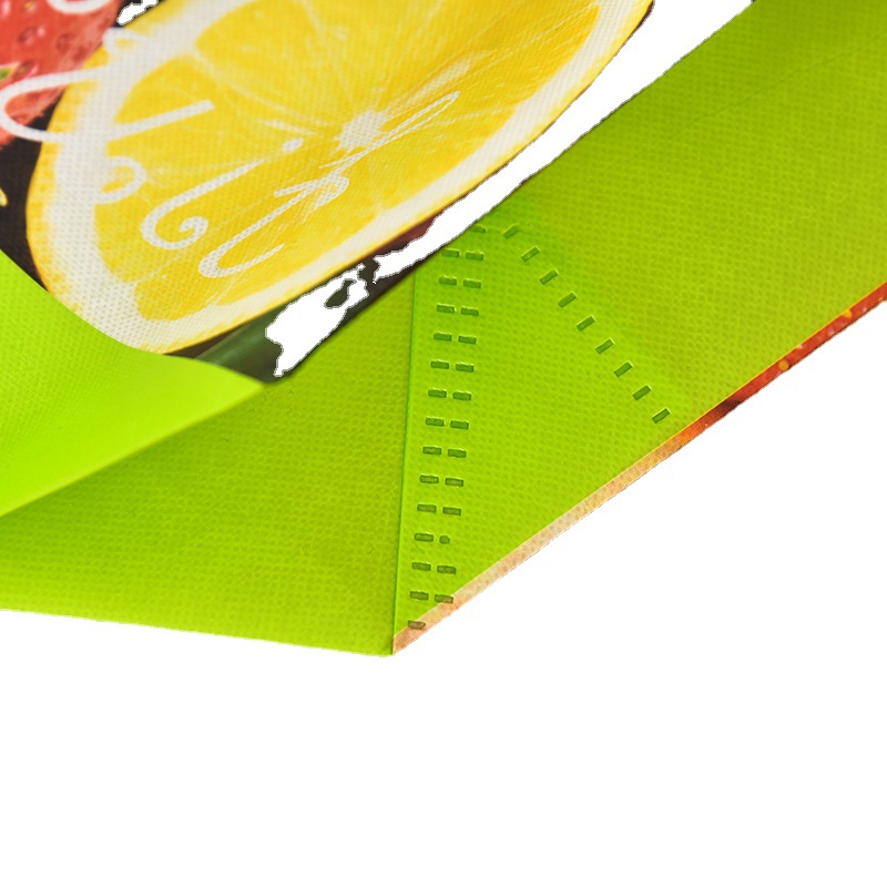 Fabricante bolsa de frutas no tejida bolsa de compras ropa bolsa de almacenamiento tejido impresión a color embalaje laminado bolsa de transporte en stock Item Picture