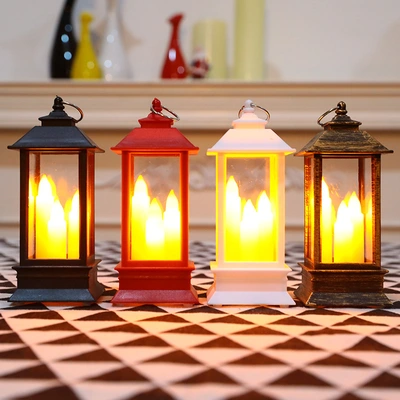 Simulation of three candle wind lamp l decorative arts and crafts ornaments thumbnail