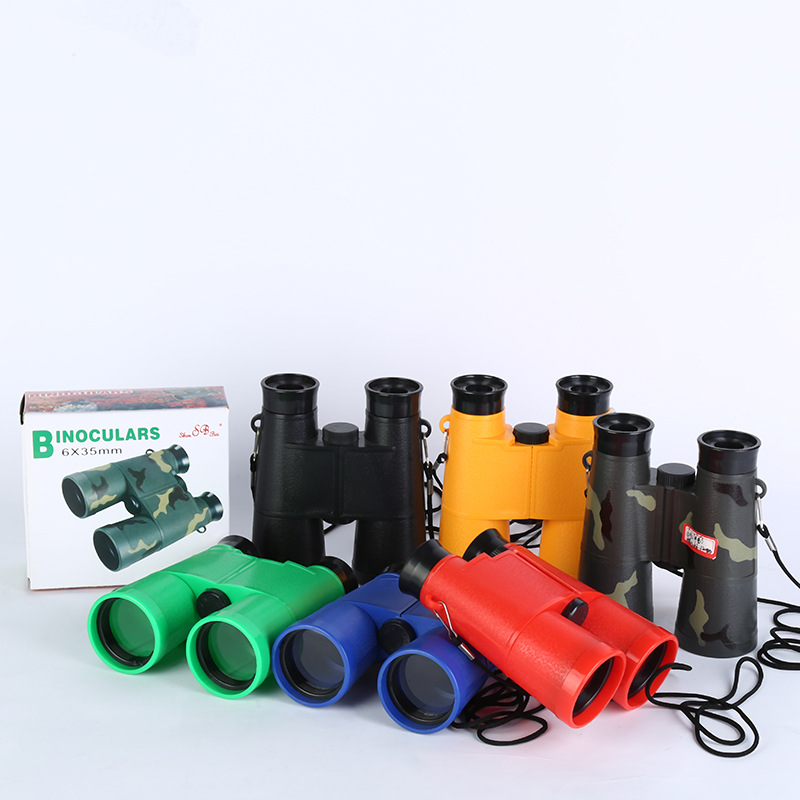 binoculars6X35双筒望远镜儿童玩具望远镜彩色混色望远镜厂家批发