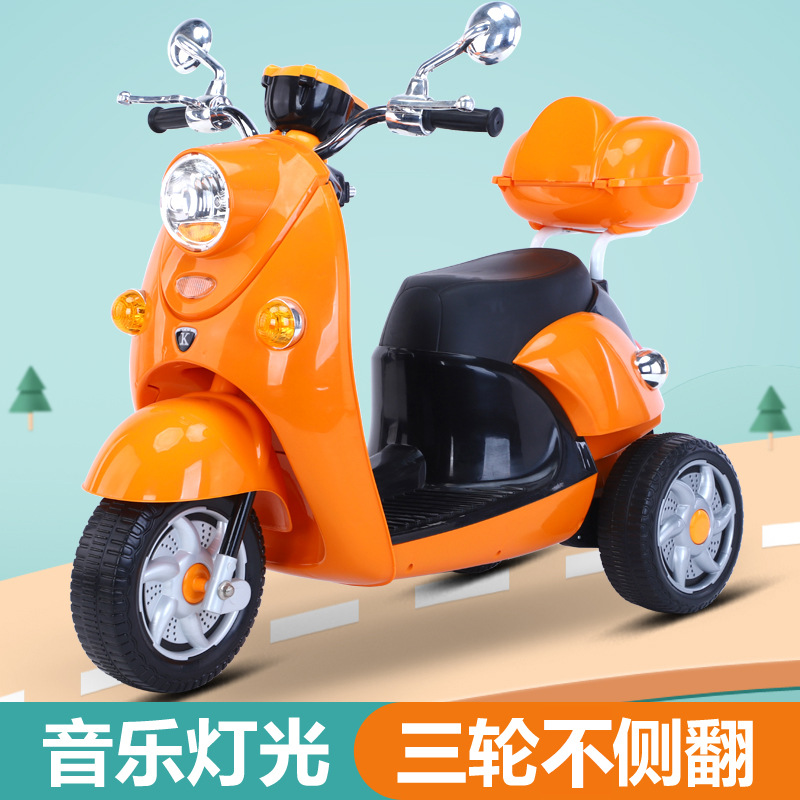 儿童电动车摩托车宝宝电动三轮车玩具车电动车新奇智能玩具自行车详情图3