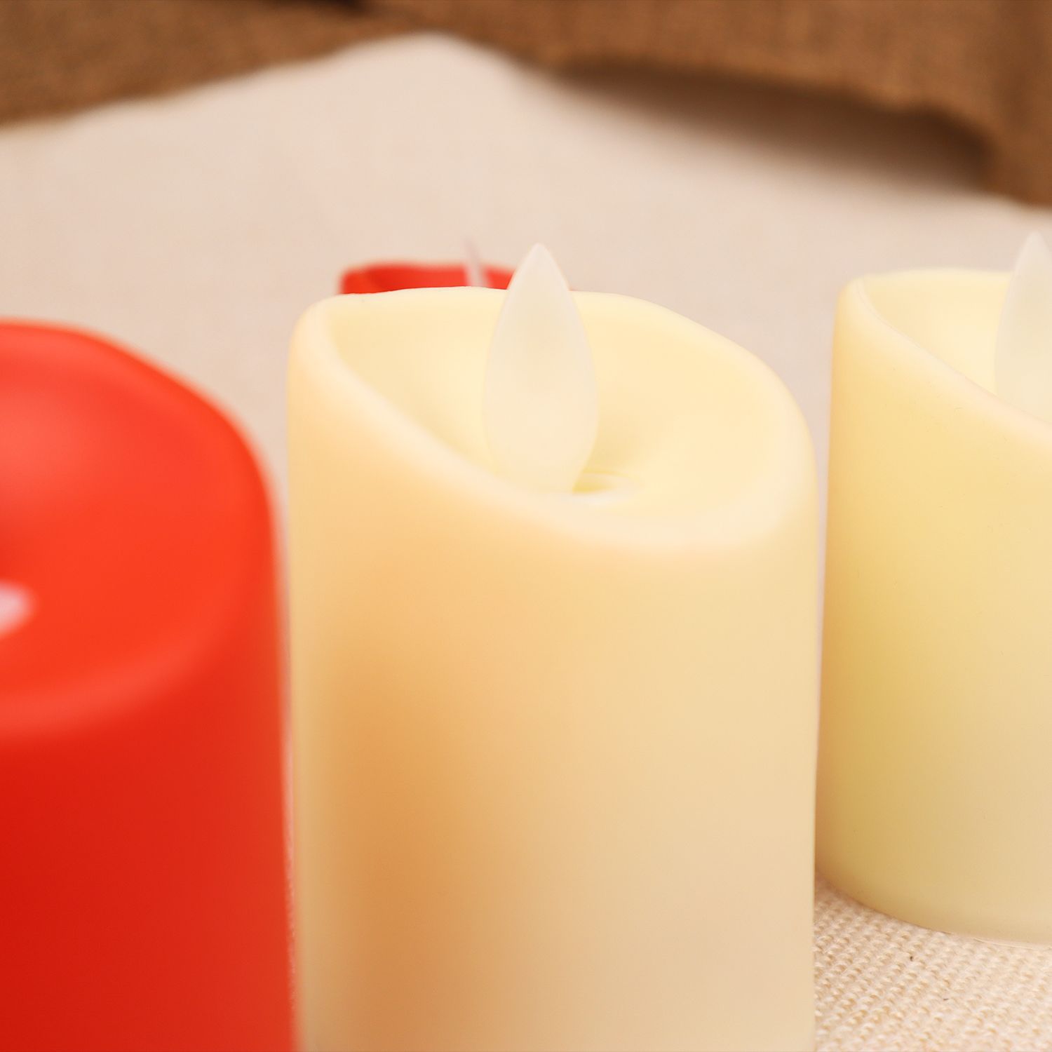 Beveled swing electronic LED light-emitting electronic candle decorative handicrafts and ornaments Specification image