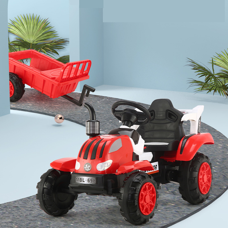 儿童电动拖拉机电动汽车电动车玩具新奇发光玩具电动玩具童车礼品