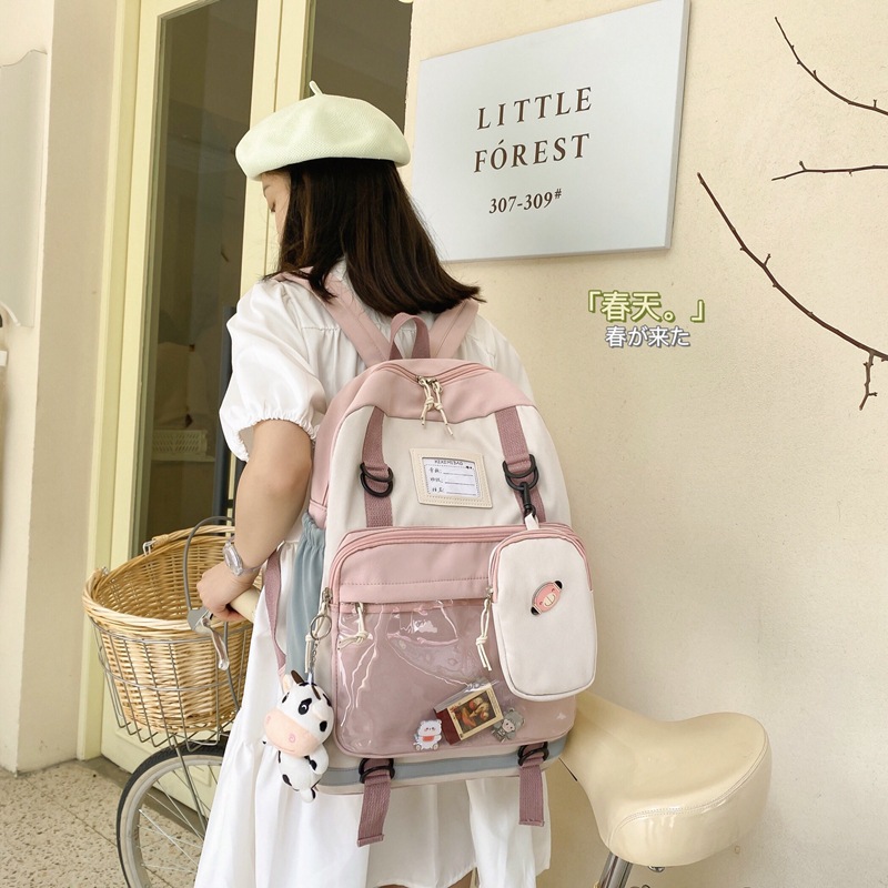 Japanese cute backpack Korean version Harajuku ulzzang junior high school girls school backpack