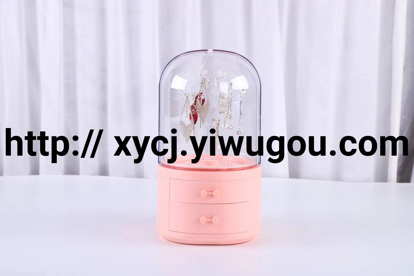 Earrings, stud earrings, earrings, rings, necklaces, jewelry storage box, transparent large capacity, hair accessories, jewelry, dressing table