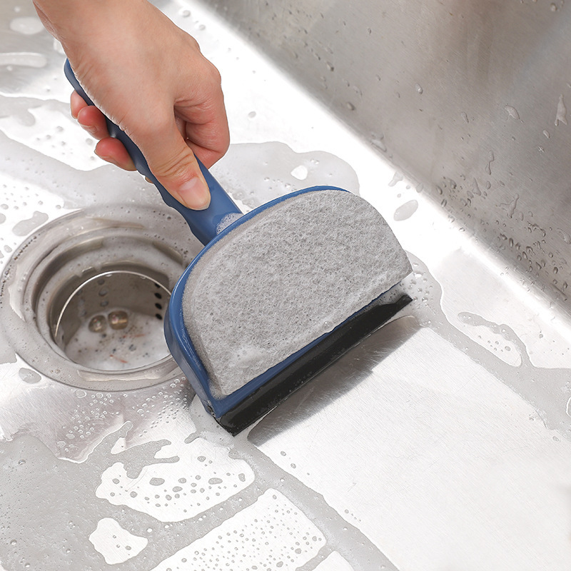 This dual-purpose water scraper is a perfect tool for cleaning glass, a window cleaner, a household window cleaning brush, and a table glass cleaning tool details Picture