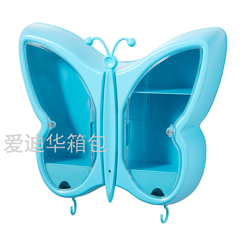 Wall-mounted dust-proof bathroom wall-mounted storage rack, Douyin's popular and creative cosmetic storage box Application Scenario