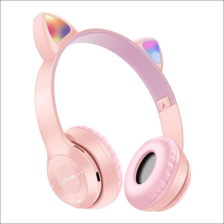 New foreign trade hot Cat ears Cat ears P47 wireless headset Bluetooth headset mobile phone computer dual ear headset full figure