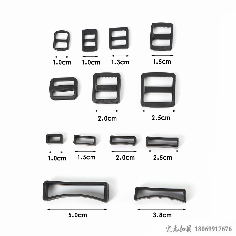 Multi-purpose travel backpack hooks, plastic wire hooks, luggage hooks, rotating hooks, various plastic accessories, webbing hooks and buckles Item Picture