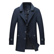 Trench coat men spring/fall new men's coat Slim men's trench coat jacket Men's mid-length trench coat men's spring