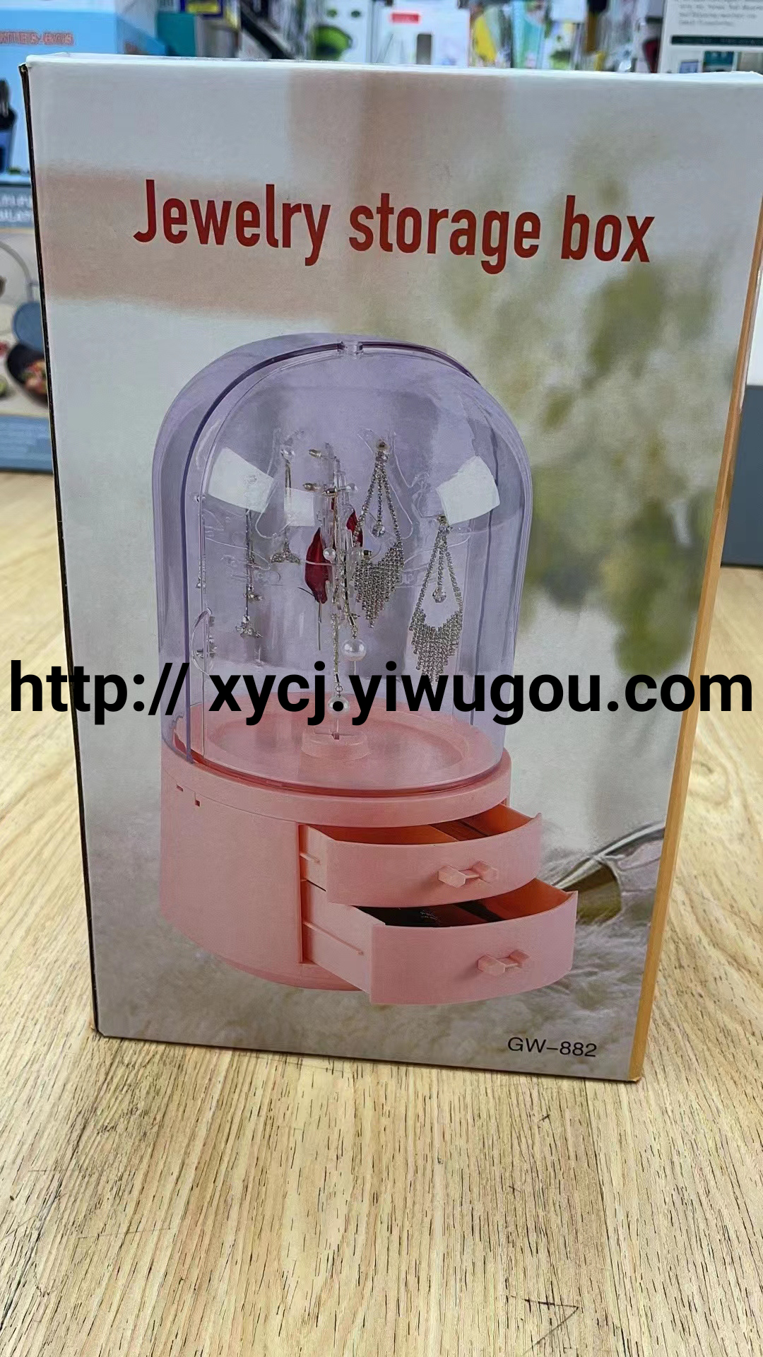 Earrings, stud earrings, earrings, rings, necklaces, jewelry storage box, transparent large capacity, hair accessories, jewelry, dressing table details Picture