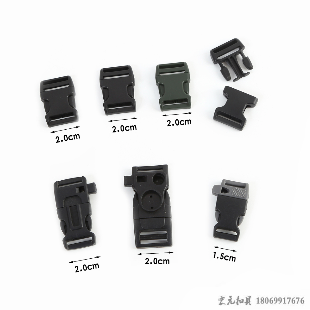 Plastic snap buckles for schoolbags and backpacks, snap buckles, mother-and-child buckles, webbing, lanyard, waist and shoulder bag buckles, buttons, nylon adjustable buckles Specification image