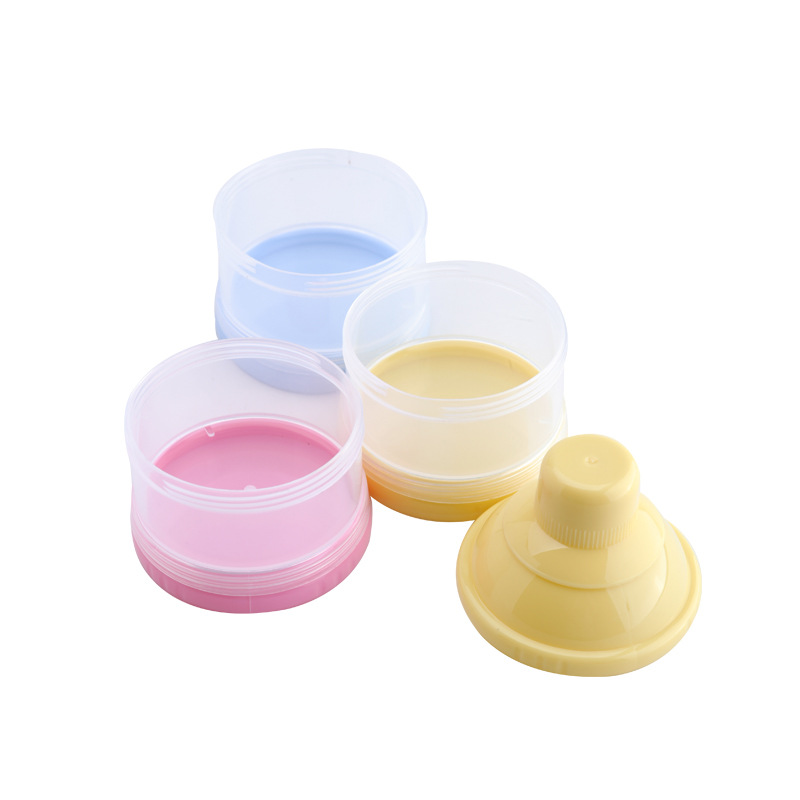 Baby large-capacity milk powder boxes, children's small-sized compartments for moisture-proof milk powder, portable dry storage milk powder cans for babies Application Scenario