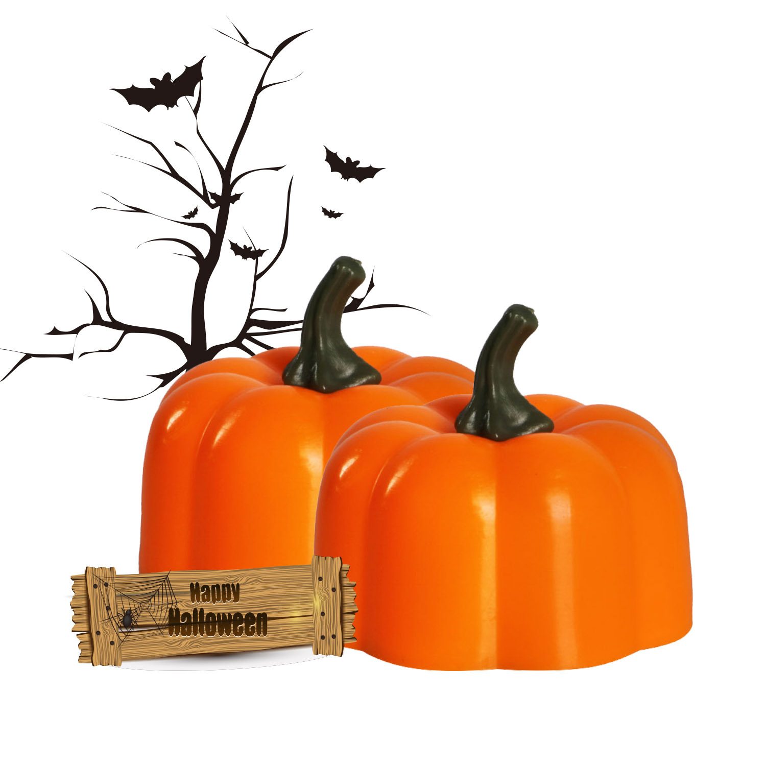 Pumpkin candle lanterns, Halloween decorative candle lanterns, decorative handicrafts and ornaments Application Scenario