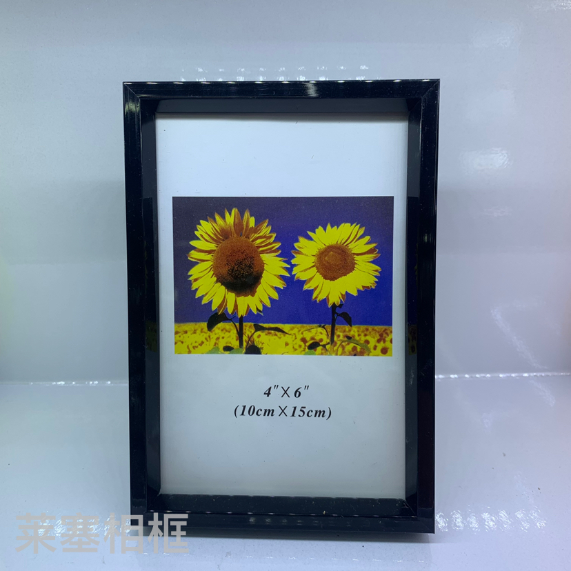 White PVC colored plastic photo frames, studio picture frames, display stands, photo walls, customized plastic photo frames of various sizes details Picture