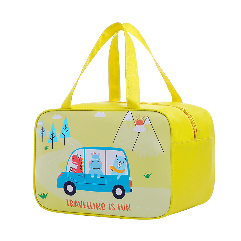 Fabricante nuevo diseño al por mayor personalizado gran tamaño de dibujos animados cuadrado tipo lonchera bolsa bolsa de bento portátil bolsa de bento fábrica puede ser personalizado Item Picture