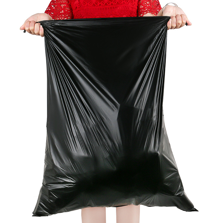 Black thickened garbage bag manufacturer wholesale 60*80cm disposable large plastic bags, property management and hotel garbage bags details Picture