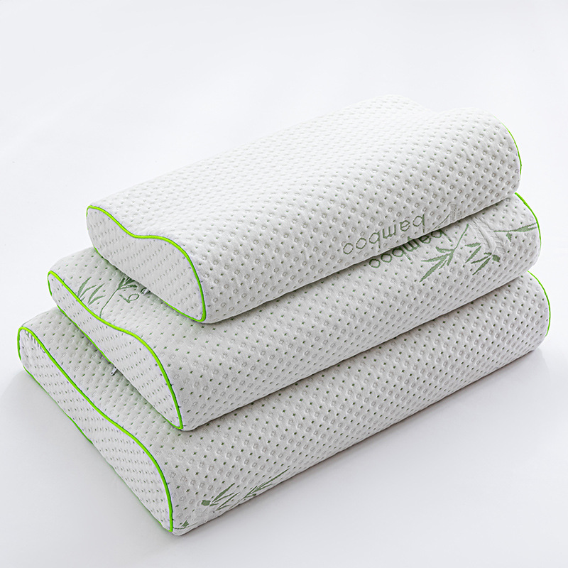 Amazon pillow core memory pillow, memory foam cervical pillow, space slow rebound wave pillow, bamboo fiber sponge pillow Specification image