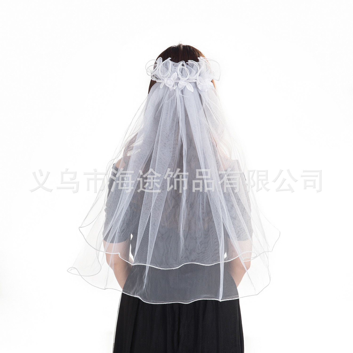 Cross-border wholesale of super fairy Korean-style bride veils and headwear, female lace, Internet celebrity photo veils, travel photo veils